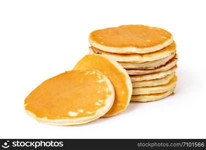 pancakes isolated on a white background. pancakes on a white