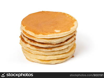 pancakes isolated on a white background. pancakes on a white