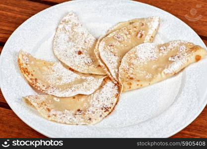 pancakes. tasty pancakes closeup at plate