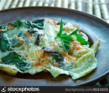 Pancar Yaprag? Kavurmas? - Turkish omelette with beetroot leaf