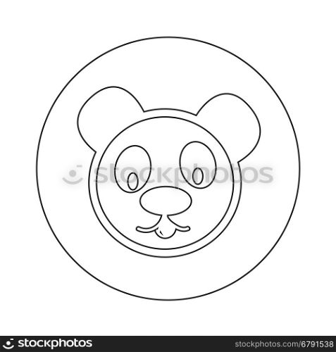 Panda Icon illustration design