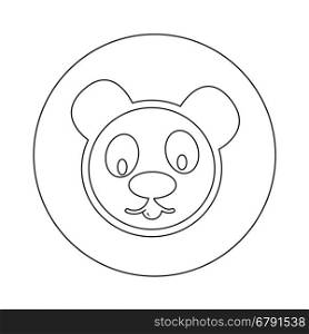 Panda Icon illustration design