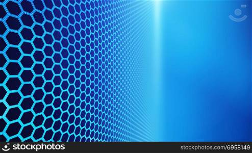 Panel of hexagons, technology abstract hexagons background with . Panel of hexagons, technology abstract hexagons background with copy space, 3d illustration. Panel of hexagons, technology abstract hexagons background with copy space, 3d illustration