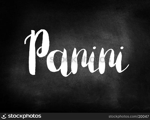 Panini written on a blackboard