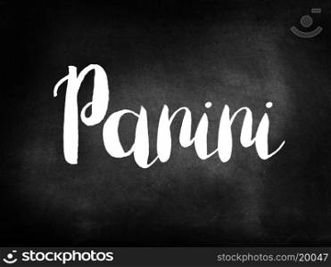 Panini written on a blackboard