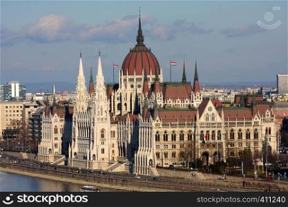 panorama at the parliament, budapest. Hungary