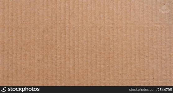 Panorama brown paper box surface texture and background with copy space.