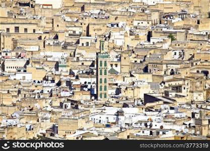 Panorama from the city Fes in Morocco Africa