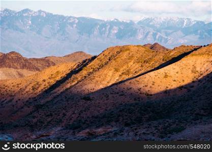 Panorama of a beautiful landscape with mountain ranges at sunset. Kazakhstan.. Panorama of a beautiful landscape with mountain ranges at sunset. Kazakhstan