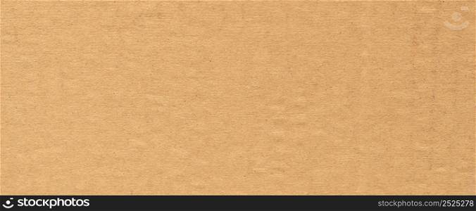 Panorama of brown paper box texture and background with copyspace