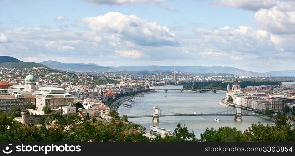 panorama of Budapest. Hungary