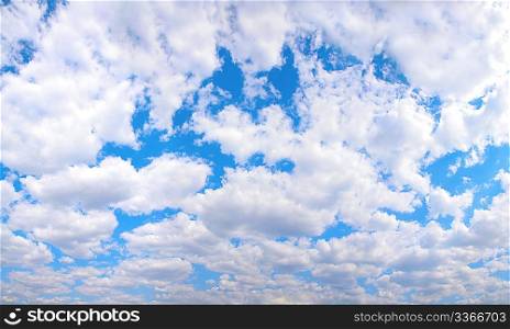 panorama of cloudy sky