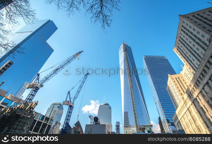 Panorama of downtown Manhattan