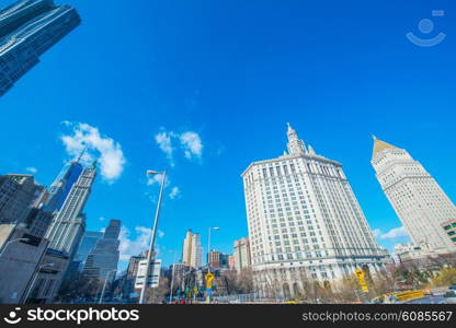 Panorama of downtown Manhattan