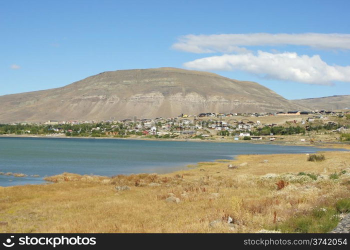 Panorama of El Calafate, Patagonia, Argentina