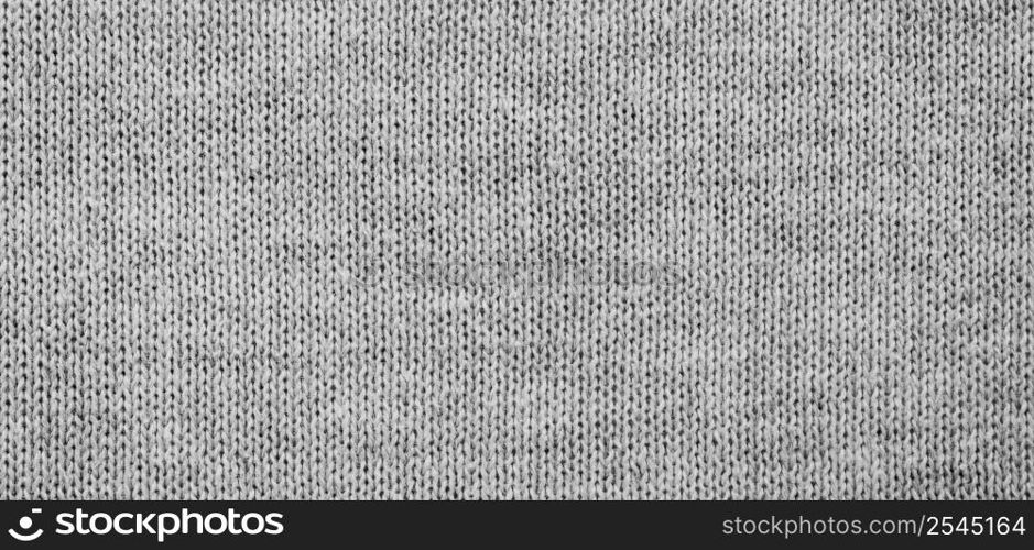 panorama of grey fabric background and texture with copy space