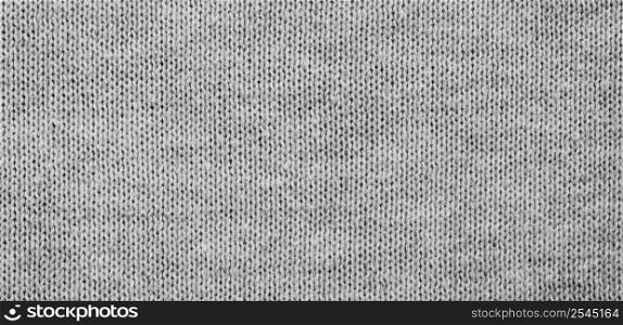 panorama of grey fabric background and texture with copy space