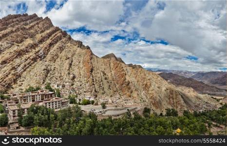 Panorama of Hemis gompa (Tibetan Buddhist monastery), Ladakh, Jammu and Kashmir, India