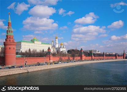 panorama of Kremlin embankment