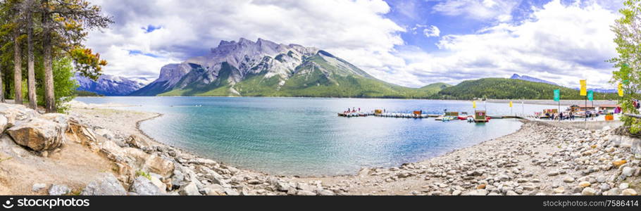 Panorama of Lake Minnewanka