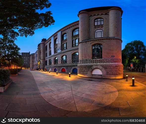 Panorama of Museum of Cultural History in the Morning, Oslo, Norway