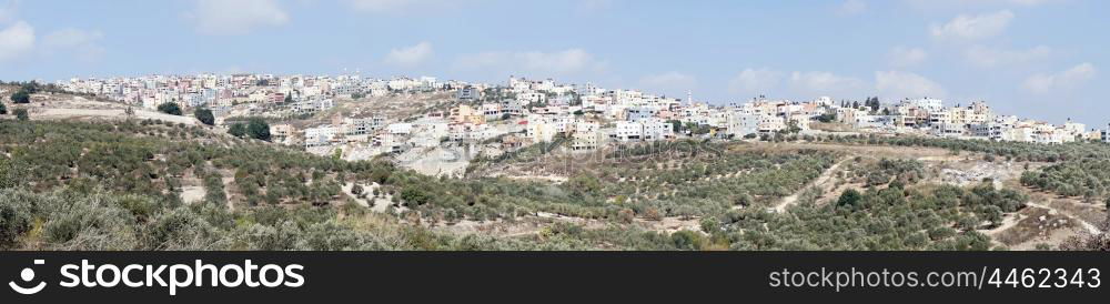 Panorama of Nazareth on the hills