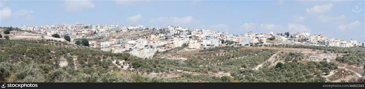 Panorama of Nazareth on the hills