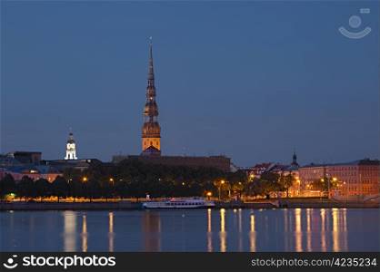 Panorama of old Riga. Latvia