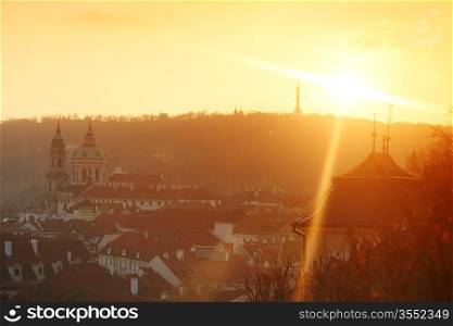 Panorama of Prague Czech Republic