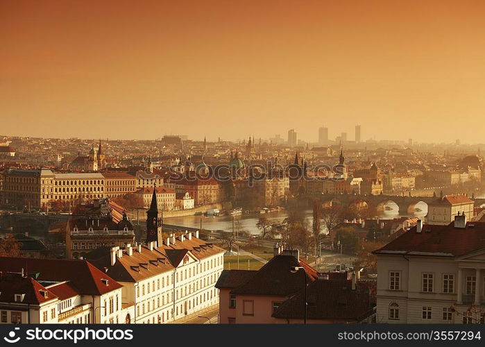 Panorama of Prague Czech Republic