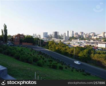 Panorama of Rostov am Don city, Russia