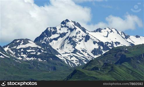 Panorama of the Caucasus Mountains close to Mestia, Georgia, Europe