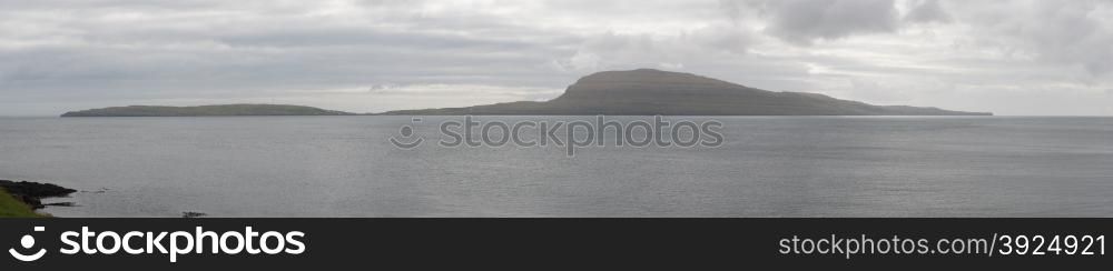 Panorama of the Island Nolsoy. Panorama of the Island Nolsoy on the Faroe Islands