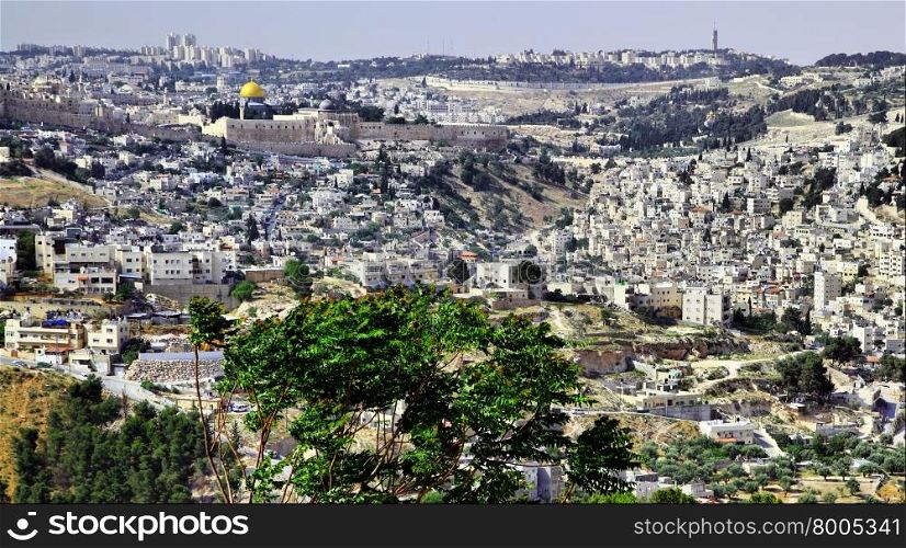 Panorama of the Jerusalem, Israel