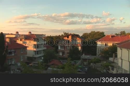 "panorama of the resort city "Obzor" in Bulgaria"