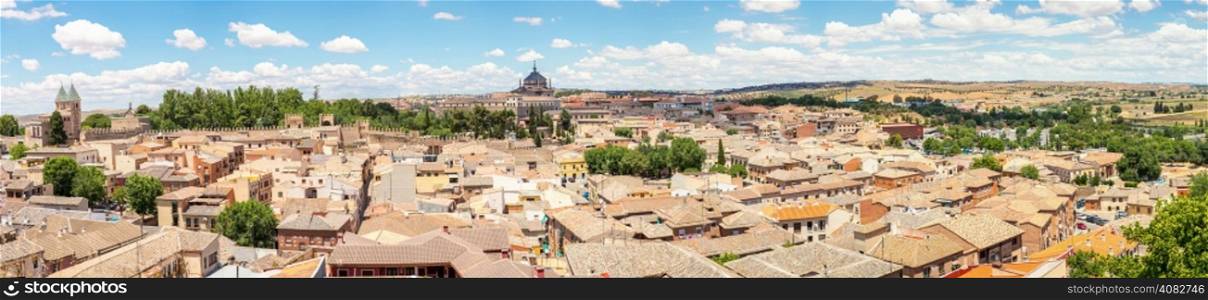 Panorama of Toledo old town Cityscape Spain