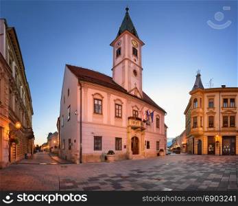 Panorama of Varazdin Townhall in the Morning, Croatia