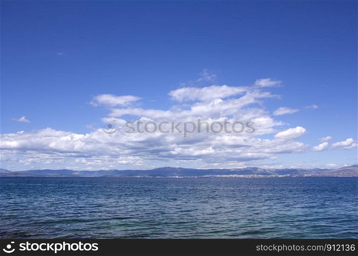 Panorama sky with clouds and water of seaPanorama sky with clouds and water of sea