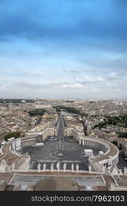 Panorama view of St Peter&rsquo;s Square,Rome, Italy