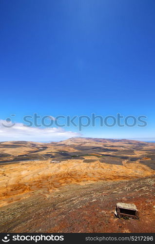 panoramas arrecife lanzarote spain the old wall castle sentry tower and slot in teguise