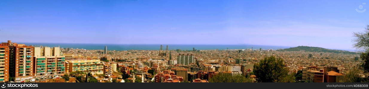 Panoramic, Barcelona, Spain.