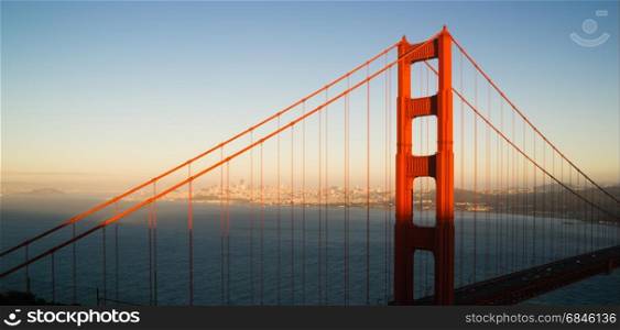 Panoramic Golden Gate Bridge San Francisco Marin County Headlands. Panoramic Golden Gate Bridge San Francisco Marin County Headland