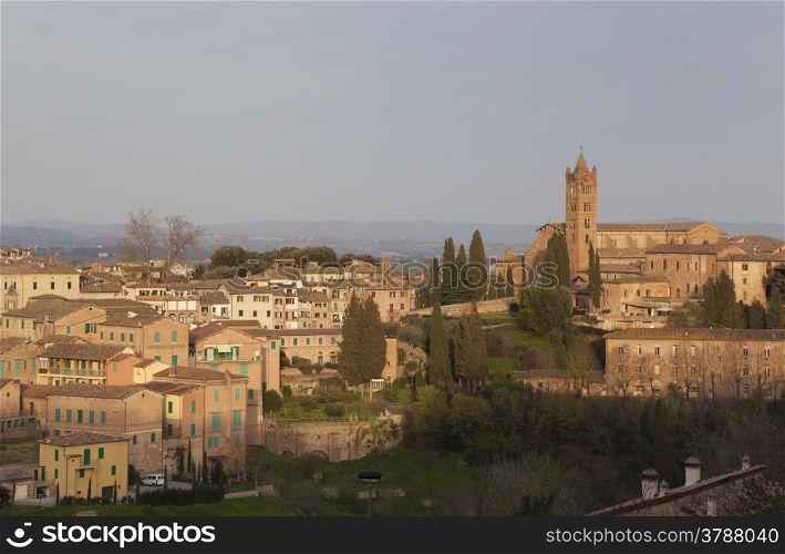 Panoramic of Siena, Tuscany, Italy