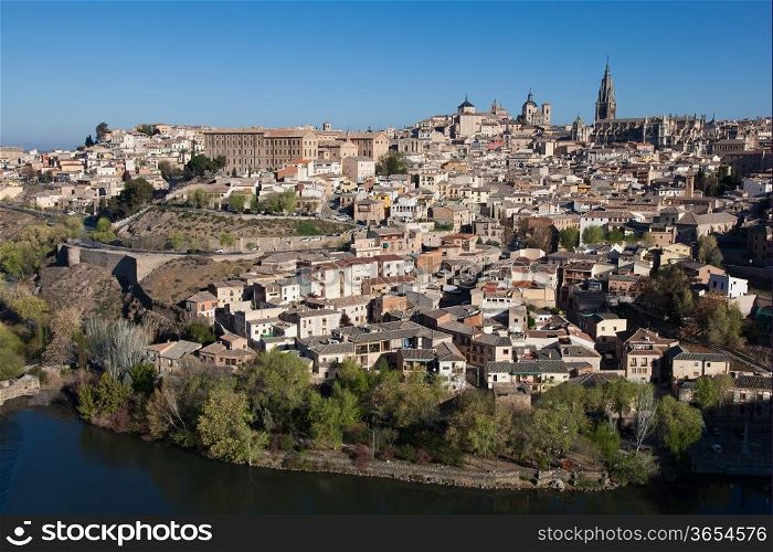 Panoramic of Toledo, Castilla la Mancha, Spain