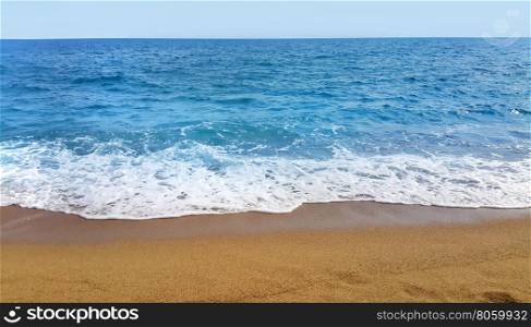 Panoramic seascape on a sunny day