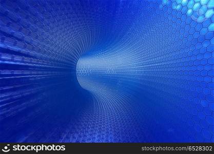 Panoramic tunnel graphic background 3d rendering. Panoramic tunnel. Abstract 3d rendering graphic background. Panoramic tunnel graphic background 3d rendering