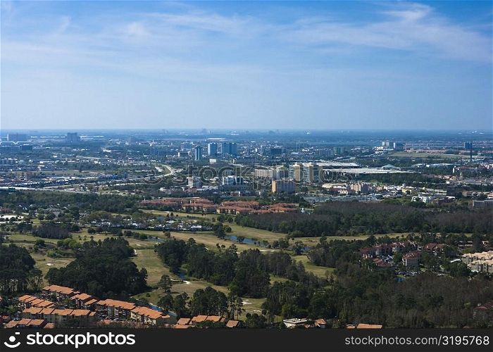 Panoramic view of a city, Orlando, Florida, USA