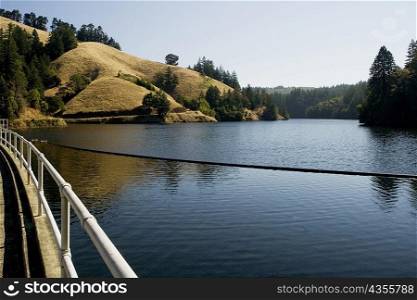 Panoramic view of a lake