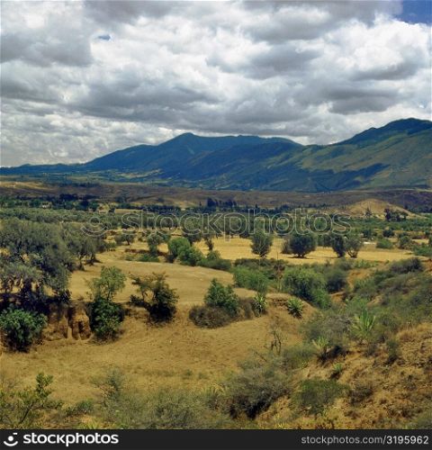 Panoramic view of a mountain range