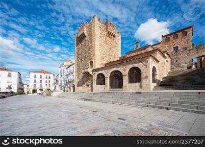 Panoramic view of Caceres, Extremadura, Spain. High quality photo. Panoramic view of Caceres, Extremadura, Spain